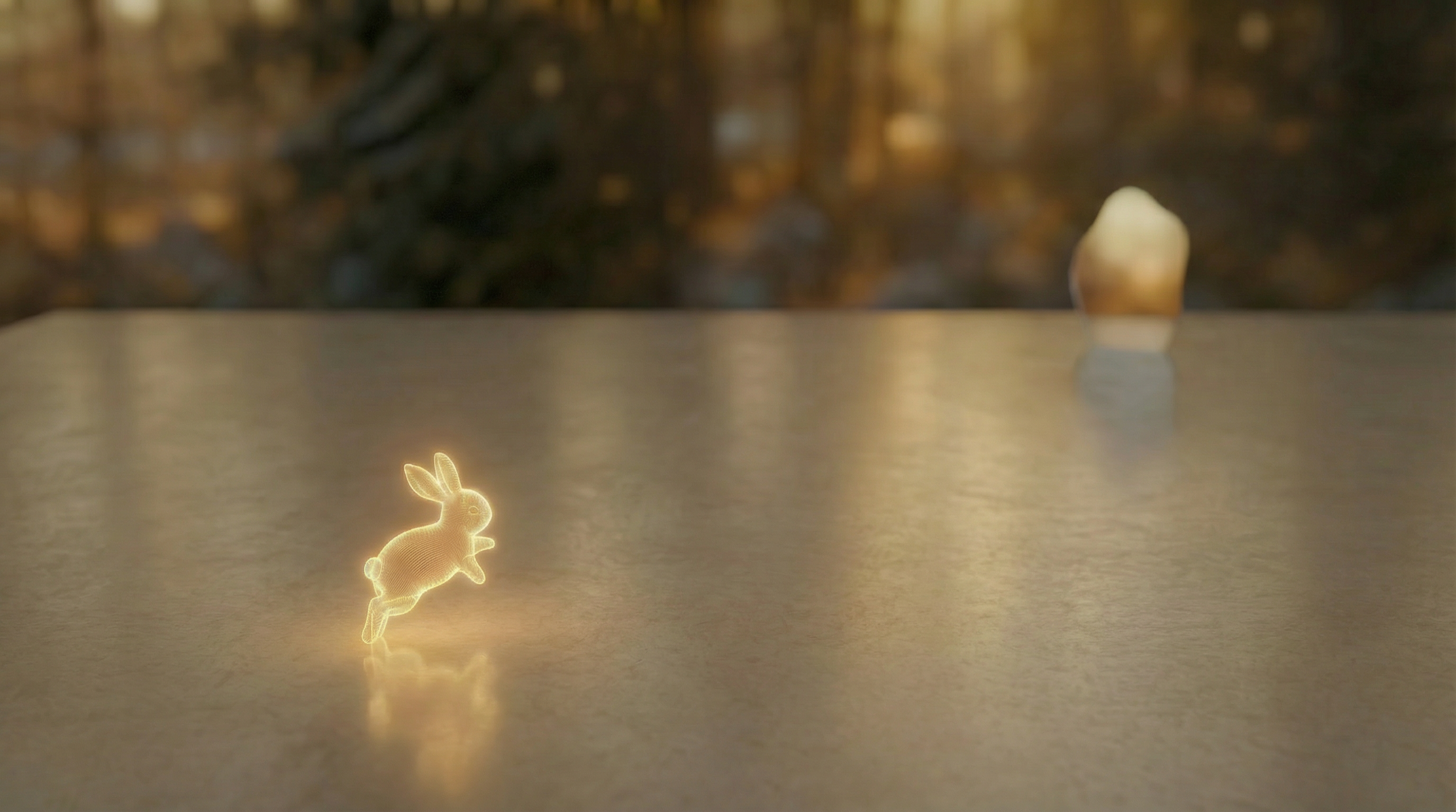 Высокое зеркало в интерьере с растением